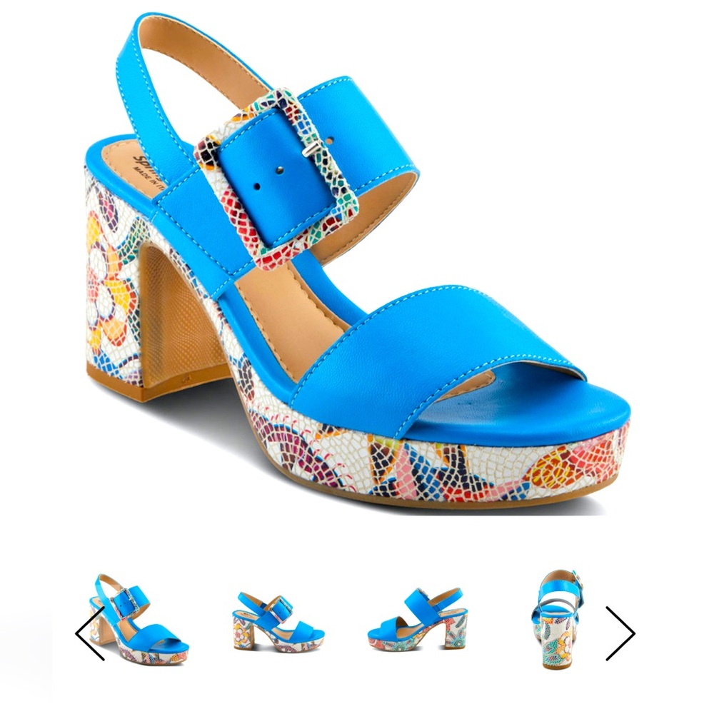Spring Step Women's Azucar - Royal Blue Multi